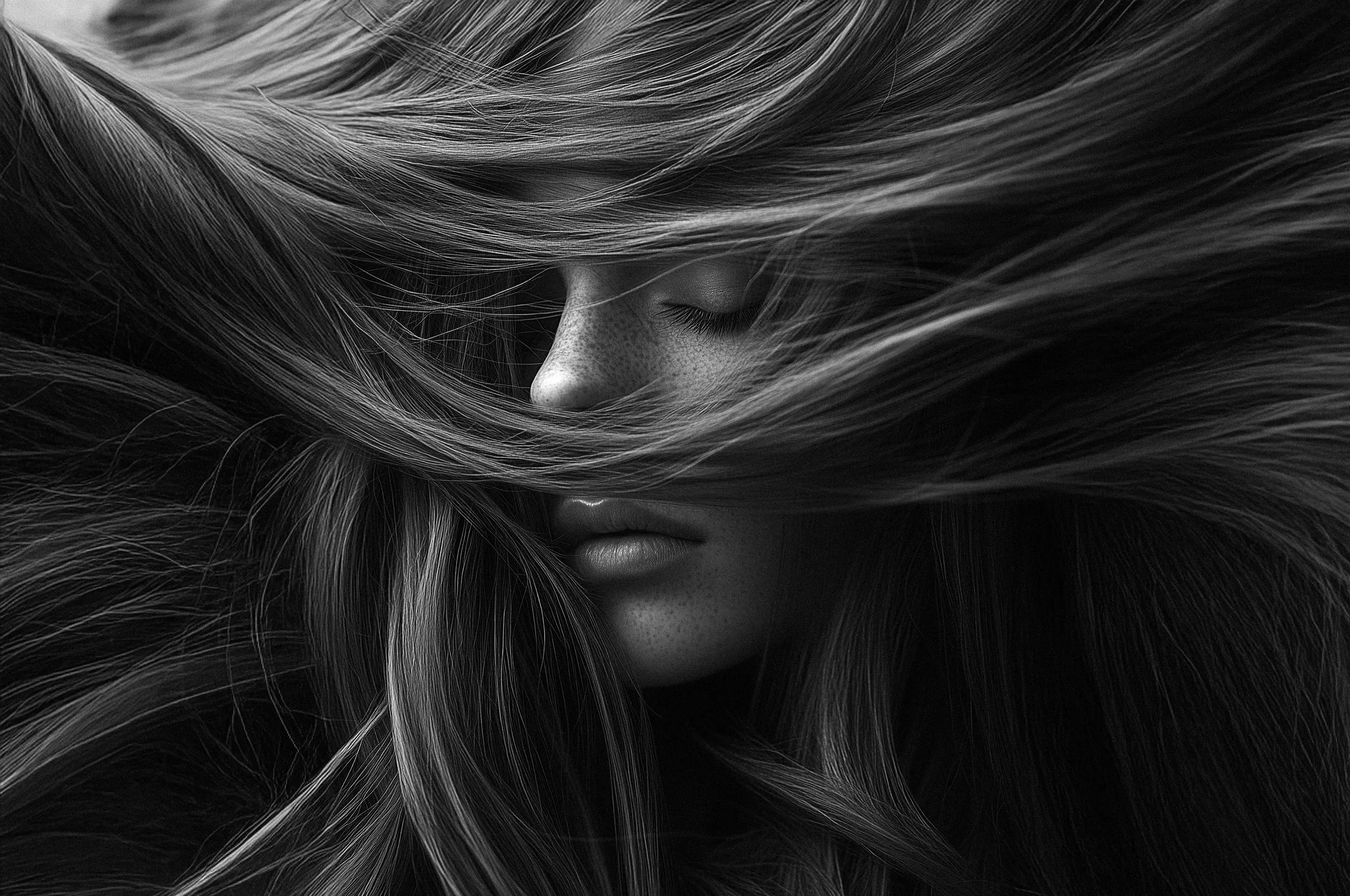 Cannes Image by notthoff La Biosthetique Friseur SW Frau kreativ von Haaren verdeckt